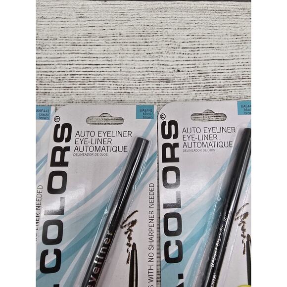 L.A. Colors Auto Eyeliner BAE441 BLACK/BROWN Smudge Proof Long Lasting New - Picture 2 of 3